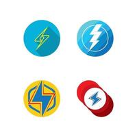 modelo de logotipo flash thunderbolt vetor