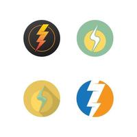 modelo de logotipo flash thunderbolt vetor