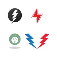 modelo de logotipo flash thunderbolt vetor