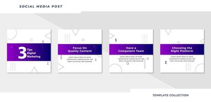 dicas social meios de comunicação tutorial, pontas, postar bandeira disposição modelo fundo Projeto elemento. pró vetor