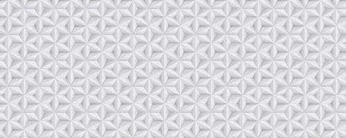 amplo abstrato branco, fundo cinza, padrão de papel 3D com estrelas, textura geométrica vetor