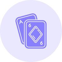 pôquer sólido duo afinação ícone vetor