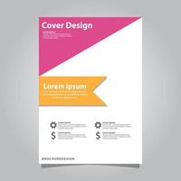 modelo de design de capa de livro corporativo vetor