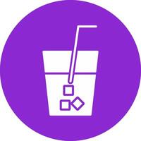 ícone de círculo de glifo de bebida vetor