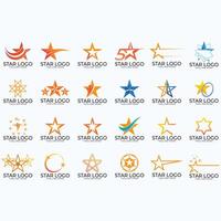 coleção do Estrela logotipos vetor