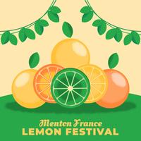 molde do festival do limão do menton france vetor