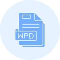 wpd sólido duo afinação ícone vetor