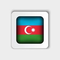 Azerbaijão bandeira botão plano Projeto vetor