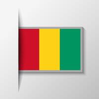 vetor retangular Guiné bandeira fundo