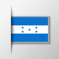 vetor retangular Honduras bandeira fundo