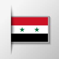 vetor retangular Síria bandeira fundo
