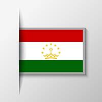 vetor retangular tajiquistão bandeira fundo