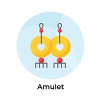 amuleto ícone Projeto dentro na moda estilo pronto para usar vetor