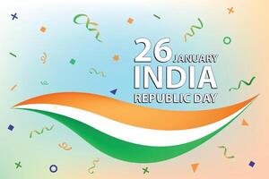 26 janeiro república dia do Índia vetor ilustração