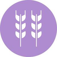 ícone de círculo de glifo de trigo vetor