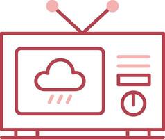 clima notícia sólido dois cor ícone vetor