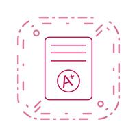 A + Grade Vector Icon