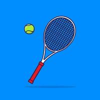 ilustração de ícone de equipamento de esporte tênis vetor
