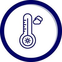 temperatura quente vecto ícone vetor