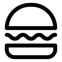 hamburguer ícone Comida e bebidas para rede, aplicativo, uiux, infográfico, etc vetor