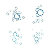 modelo de design de ilustração vetorial de água de bolha vetor