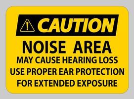 cuidado, sinal ppe, área de ruído pode causar perda de audição, use proteção auditiva adequada para exposição prolongada