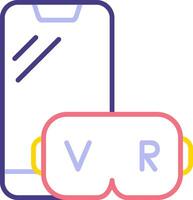 virtual realidade vecto ícone vetor