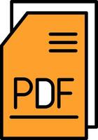 pdf Arquivo vecto ícone vetor