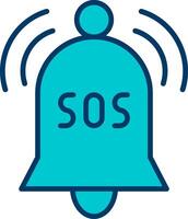 SOS emergência vecto ícone vetor