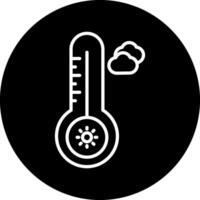 temperatura quente vecto ícone vetor