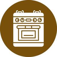 ícone de vetor de fogão a gás