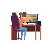 mulheres jogando cybersport jogadores gamers jogando video games pc streaming studio