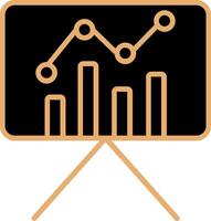 Estatísticas apresentação vetor ícone