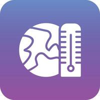ícone de vetor de aquecimento global
