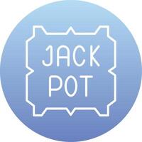 ícone de vetor de jackpot