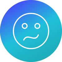 ícone de vetor emoji confuso