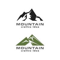 ícone da montanha logotipo modelo ilustração vetorial design vetor