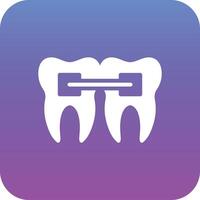 dente suspensórios vetor ícone