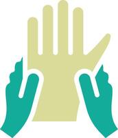 ícone de vetor de massagem nas mãos