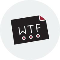 wtf vetor ícone