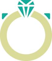 ícone de vetor de anel de casamento