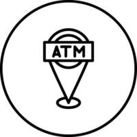 atm localização vetor ícone