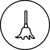 ícone de vetor de vassoura