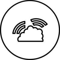 nuvem Wi-fi vetor ícone