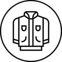 ícone de vetor de jaqueta
