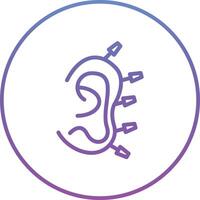 ícone de vetor de terapia auricular