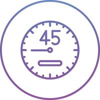 ícone de vetor de 45 minutos