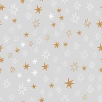 símbolos de Natal e ano novo estrela padrão sem emenda desenhada de mão escandinava. impressão bonita do vetor. papel digital. elemento de design vetor