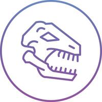 dinossauro fóssil vetor ícone