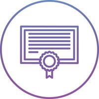 ícone de vetor de certificado